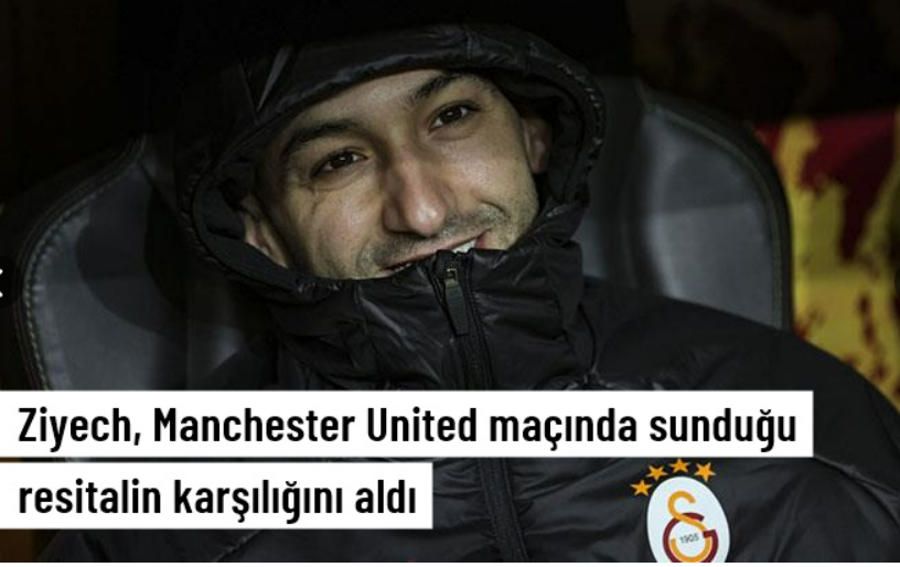 Galatasaray'da Manchester United maçının kahramanı Hakim Ziyech